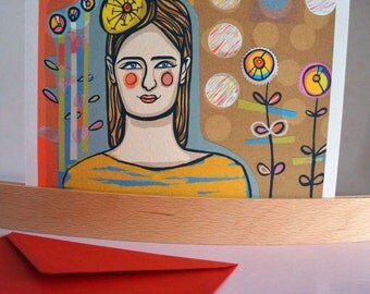 Stripy Top: A5 giclee print