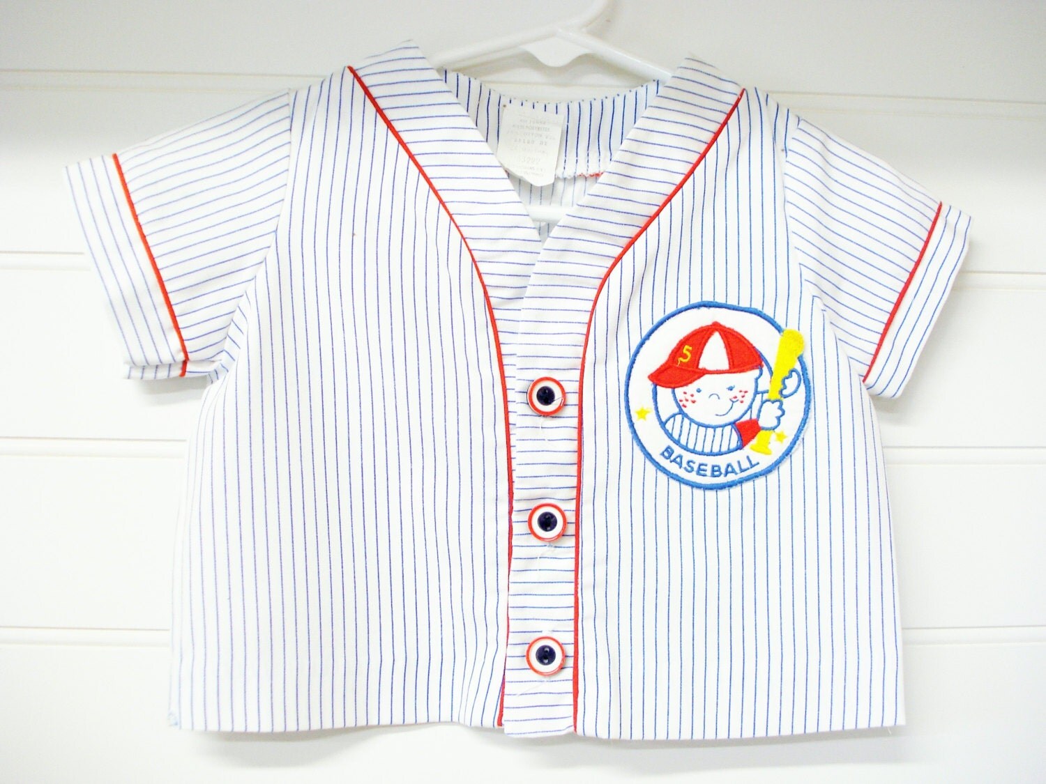Vintage Baby Clothes/Baby Boy Shirt Baby Boy Baseball Jersey