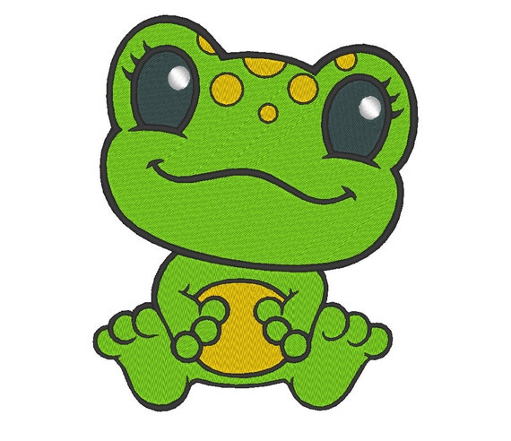 Download Cute Frog Embroidery Machine Design