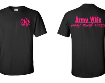 Monogram Army Wife Shirt
