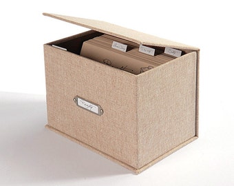 Recipe Box Set with Recipe cards Canvas