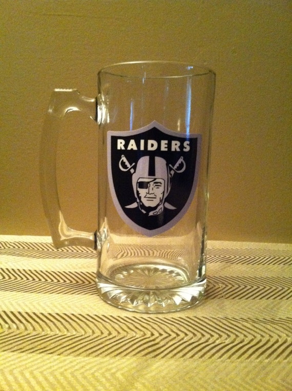 Raiders Mug Beer Mug Sweet Tea Mug Glass Mug