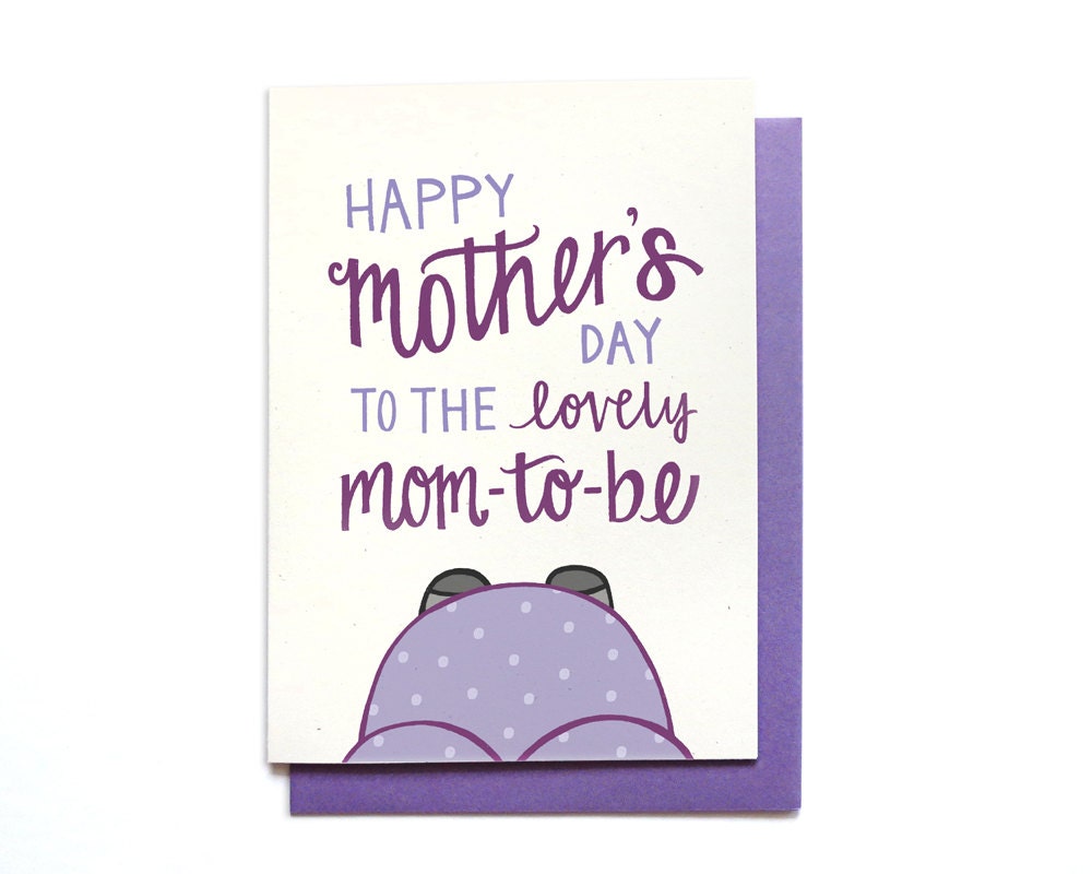 First Mothers Day Card unique Mom To Be New Mom