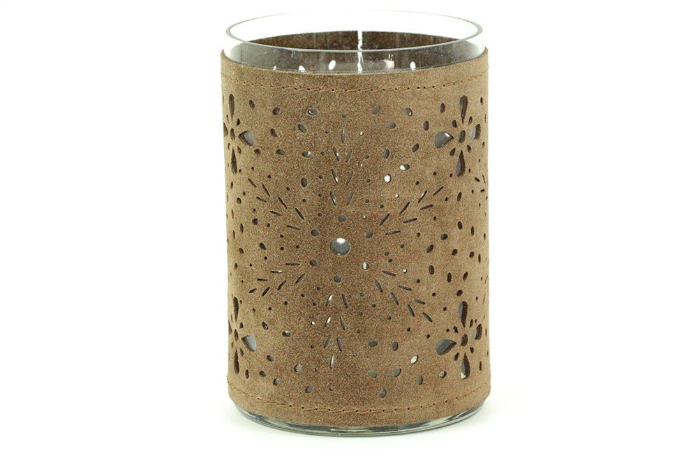 Leather candle holder luxury candle holder elegant candle