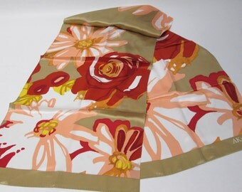 Stunning Anne Klein Long Floral Scarf