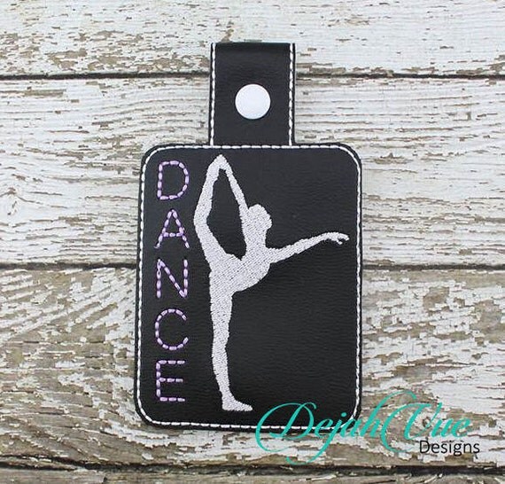 Items similar to Dance Bag Tag ITH Embroidery Design on Etsy