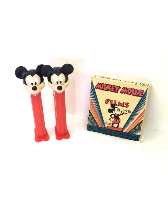 Vintage Mickey Mouse Film & PEZ dispensers by CallMeCleverVintage