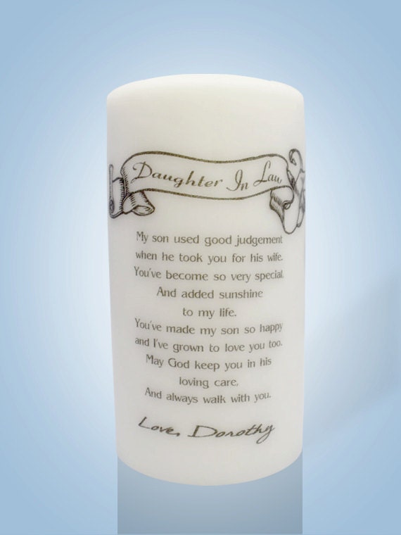 Daughter In-Law Candles