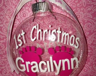 First Christmas Baby Christmas Ornaments Christmas 1st Baby Ornament Christmas First Baby Ornaments
