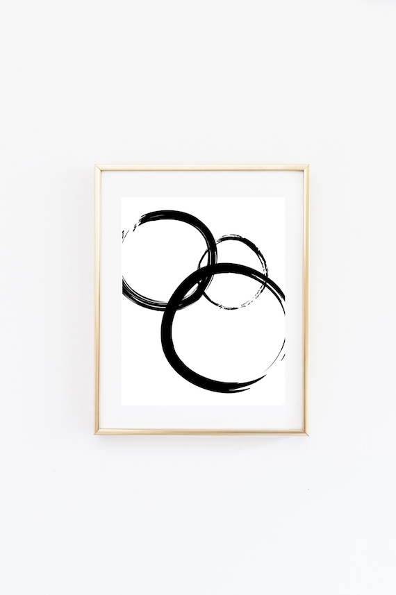 Abstract Circles Print Abstract Art Abstract Decor