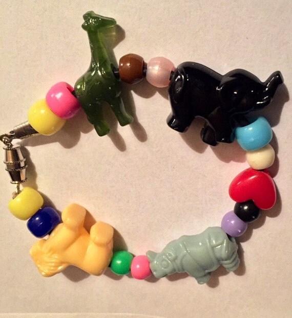Items similar to Kids animal bracelet on Etsy