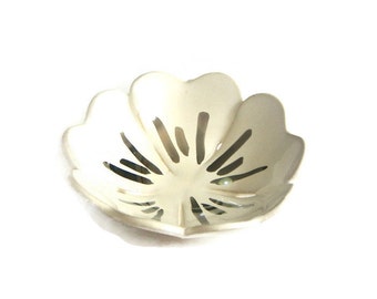 Ceramic Ring Holder, Silver Jewelry Dish, Ring Dish, Flower shape ...