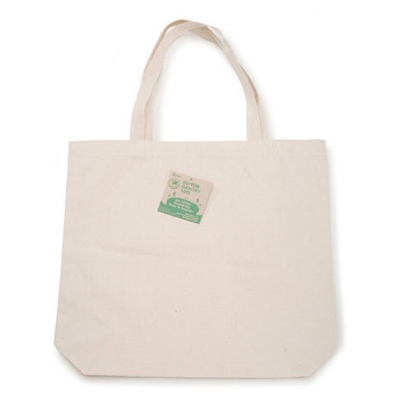 Large Blank Canvas Tote Bag Unprinted Canvas Tote by UrbanMercant