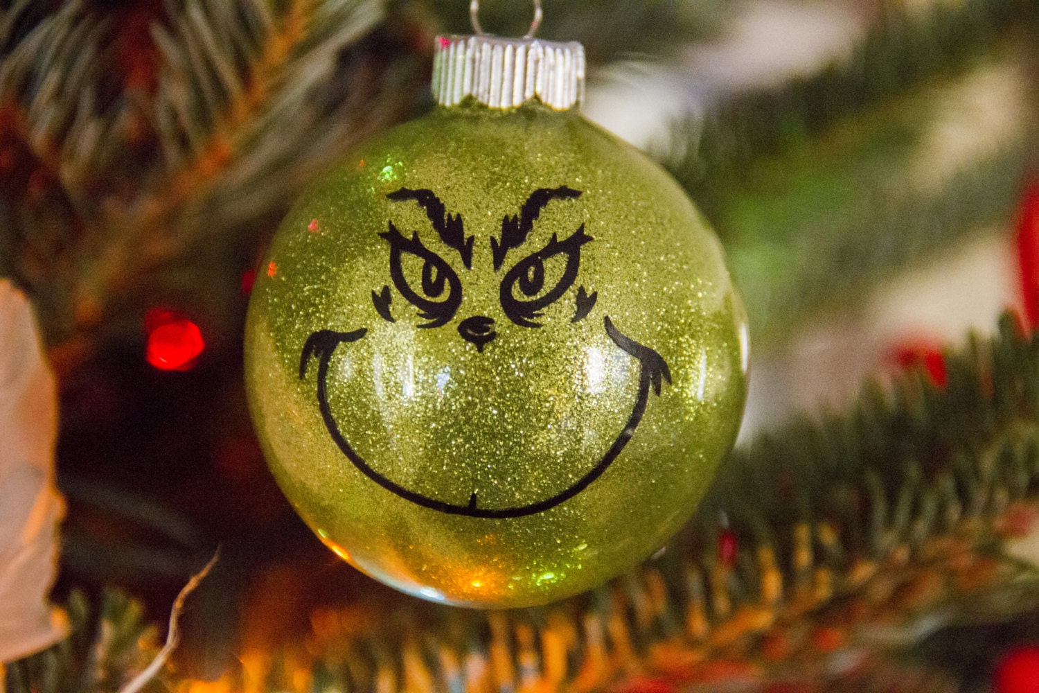 the grinch christmas ornament glitter by lolajanedesignsnc the grinch christmas ornament glitter by lolajanedesignsnc