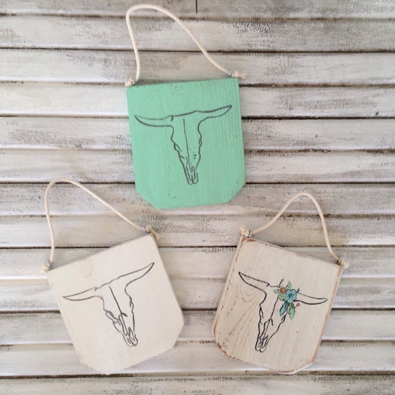 Cow Head Wall Hanging by AverieLaneBoutique on Etsy