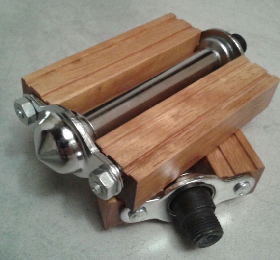 wooden bike pedals