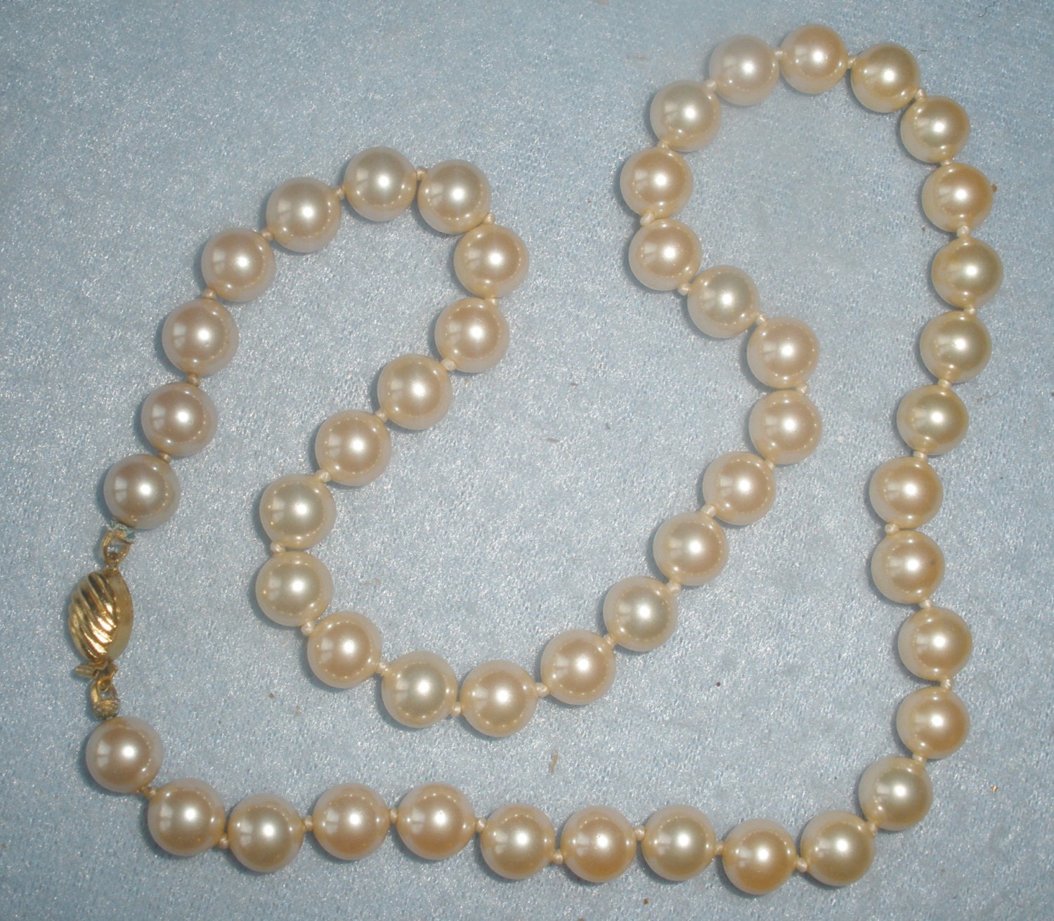 Vintage Signed Marvella Necklace / Faux Pearl