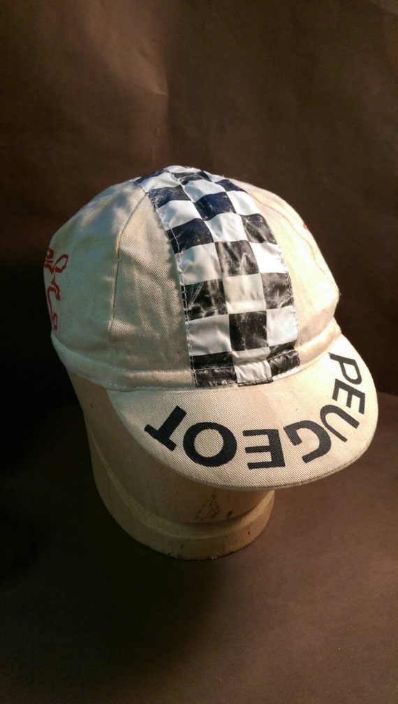 Retro Vintage PEUGEOT Cycling Cap by AntiquesRevived on Etsy