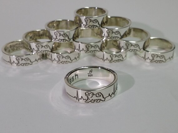 Sterling Silver Tibetan Terrier rings
