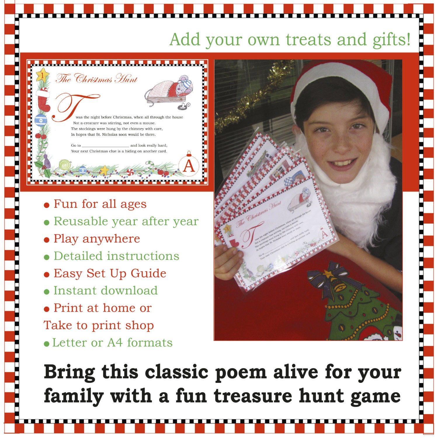 Twas The Night Before Christmas Treasure Hunt Game