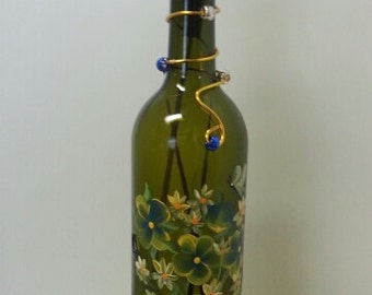 Hand-painted Wine Bottle Incense Burner