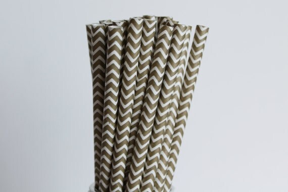 Metallic Gold Chevron Paper Straws-Gold Straws-Wedding Straws-Chevron Straws-Mason Jar Straws-Gold Party Straws-Zigzag Straws-Paper Straws Il_570xn