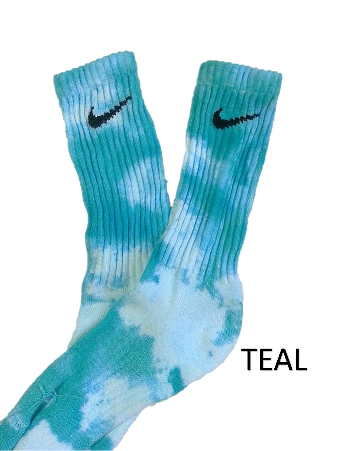 Custom Nike Tie Dye Athletic Crew Socks Unisex GALAXY red