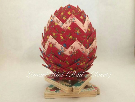 Easter Egg, Ribbon Easter Egg, Red and Pink Easter Egg, Red Easter Egg, Pink Easter Egg