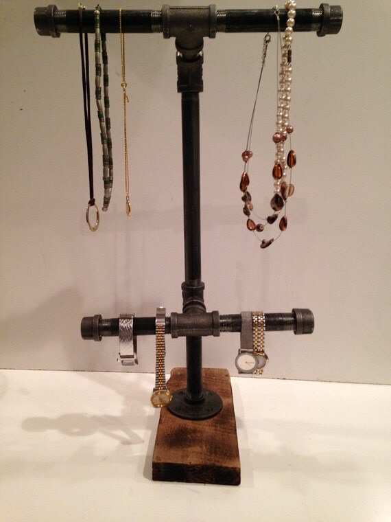 Industrial pipe jewelry double display by CUTTINGEDGECRAFTSMEN