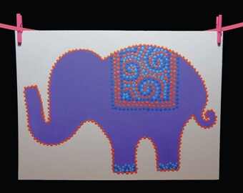 Elephant Dot Painting