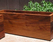 Modern Mahogany Planter Boxes, Free Shipping, Five Standard Sizes to ...