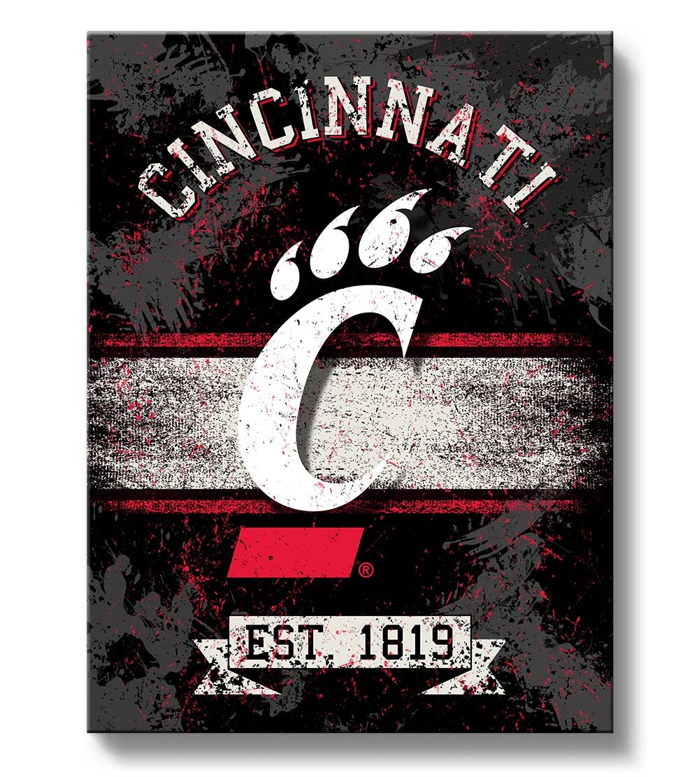 Cincinnati Bearcats Canvas Wall Art Collegiate Licensed