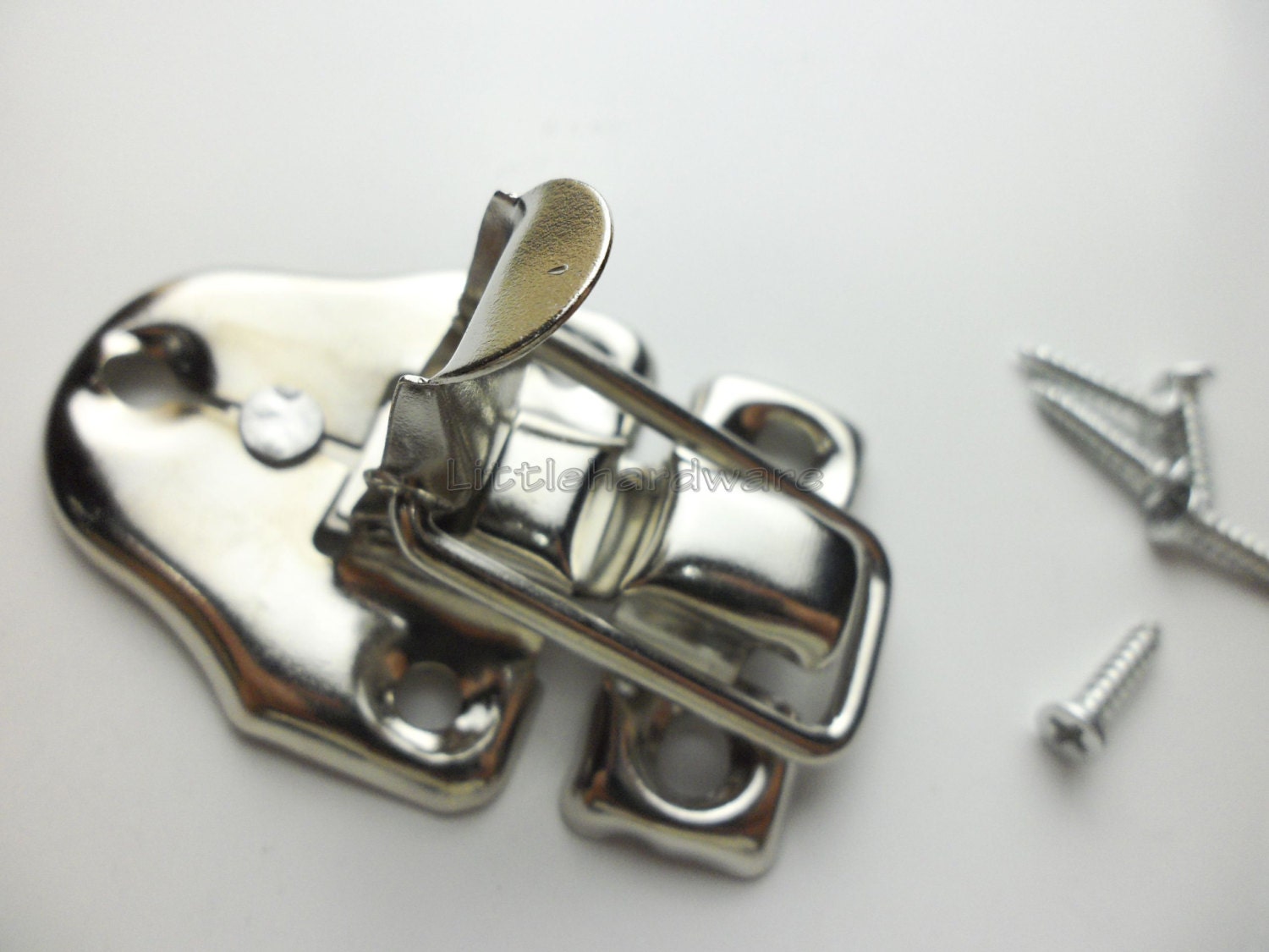 42mmx60mm silver lock latch small box hardware jewelry box