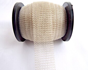 Silver Wire Mesh, Knitted Wire, Antique Silver Wire, Colored Copper Wire, Knit Wire Tube, 1 to 10 Metres, 15mm, Jewelry Wire, UK Seller