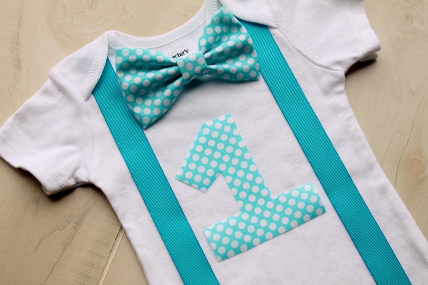 Bow Tie Birthday Outfit, Blue Birthday Outfit, First Birthday Boy Outfit