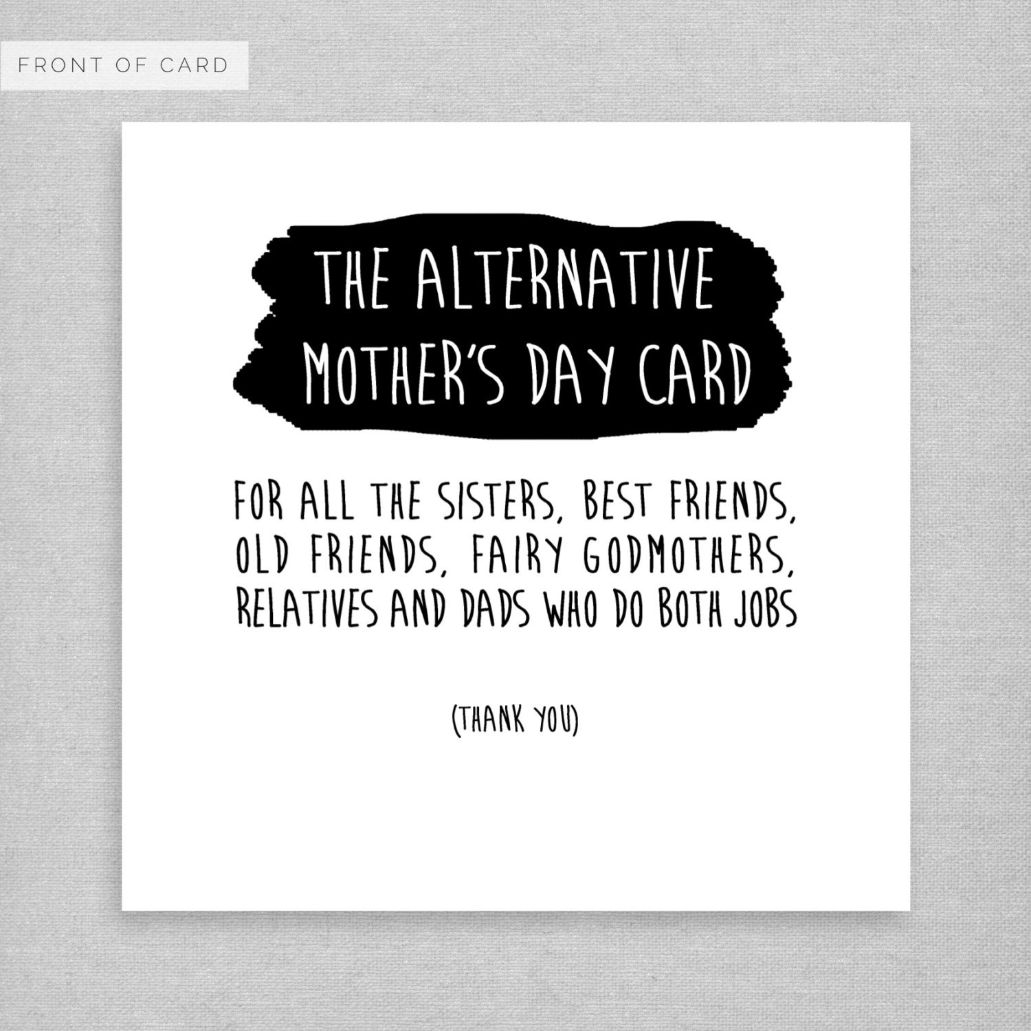 The Alternative Mothers Day Card For By Naughtylittlecards 8560