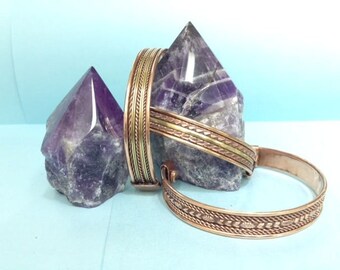 COPPER BRACELET cuff adjustable