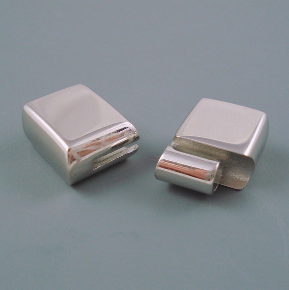 Stainless Steel Flat Clasp Large Interlocking