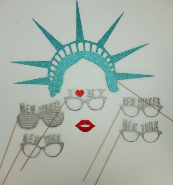 New York Photo Booth Props I love New York Glasses for New