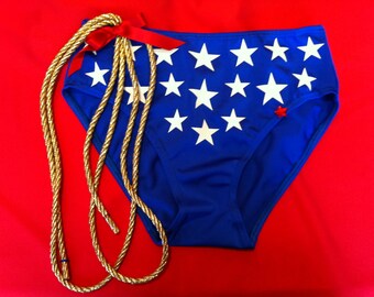 wonder woman briefs with 1.5 meter lasso