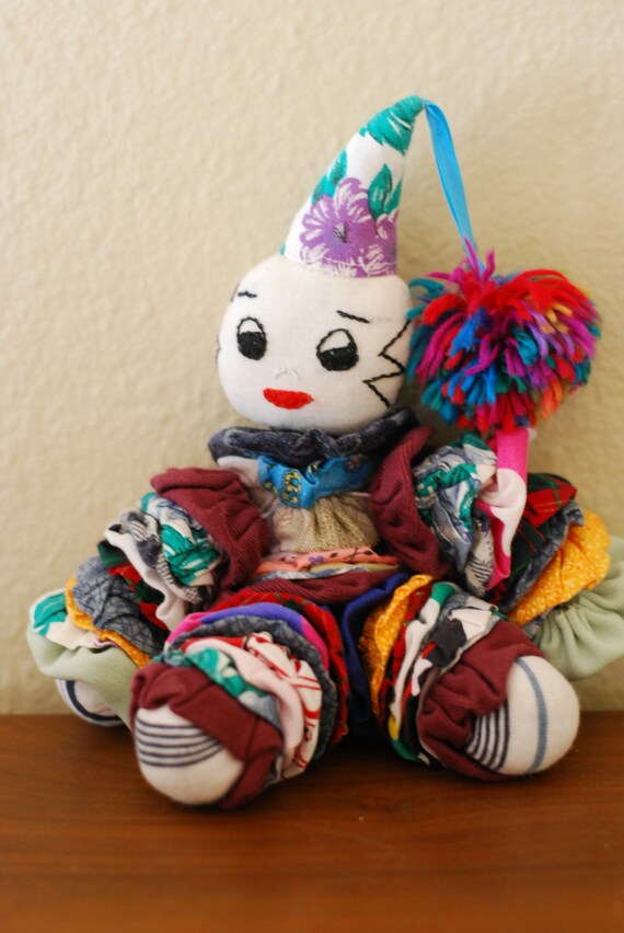 Vintage Handmade YoYo Doll by calalamod on Etsy