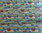 Cotton Fabric, Quilt Fabric, Home Decor, Fish Swimming, Under the Sea by Quilting Treasures,  Fast Shipping