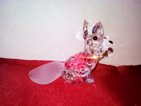 swarovski crystal fox figurine