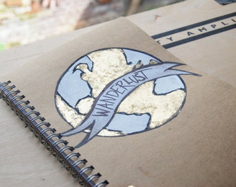 Travel journal globe Wanderlust