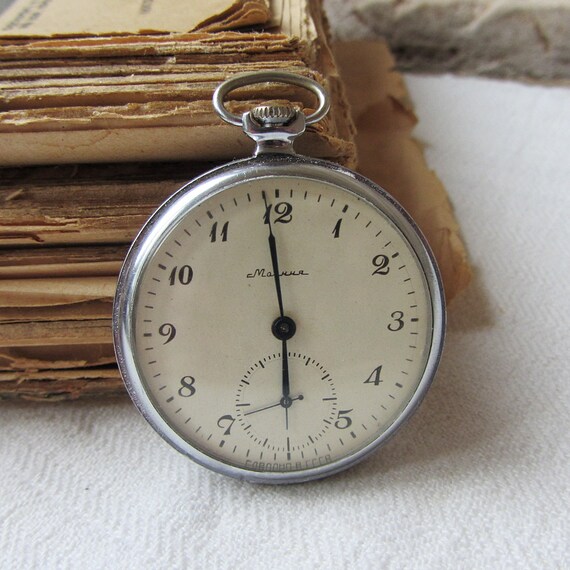 Russian Vintage pocket watch MolniaMen's pocket watch