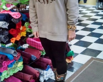 Sale!!! Monogrammed Comfort Color Sweatshirt Embroidery Personalized