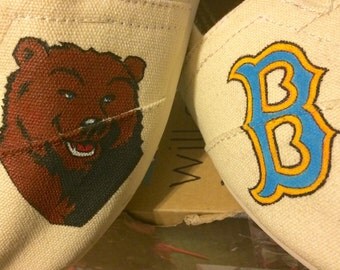 Custom UCLA college / school themed Toms shoes