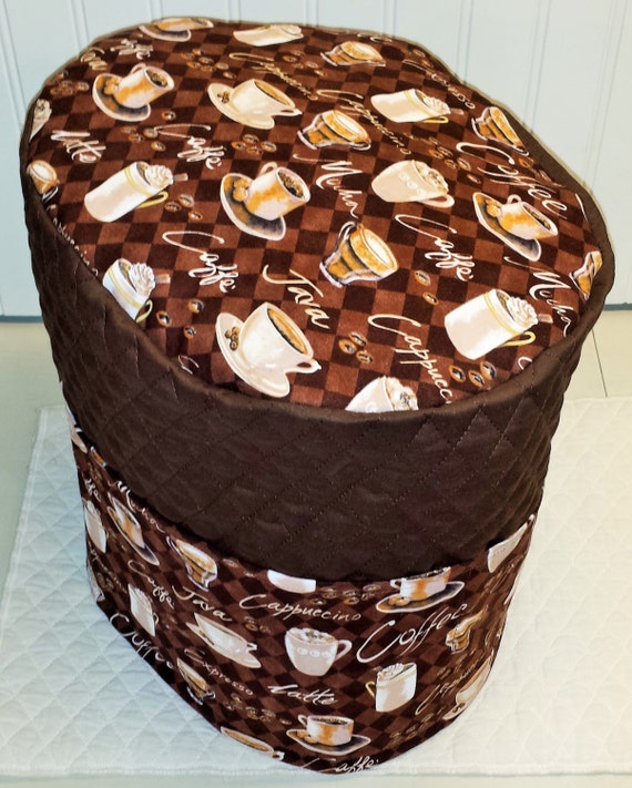 Chocolate Brown Quilted Coffee Cover for by PennysNeedfulThings