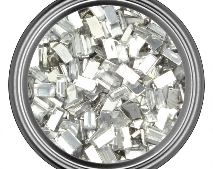 Crystal Rectangle Rhinestone Gems Flat Back Face Art Nail Art Scrapbook Phone Decoration 3mm