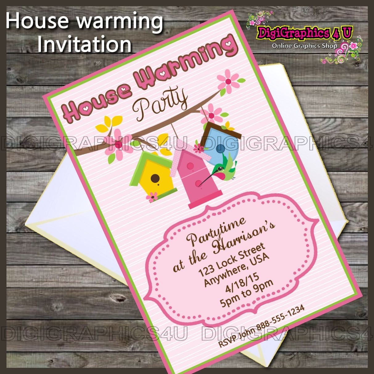 Custom Housewarming Party Invitations 3
